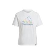 T-shirt Korte Mouw adidas T-shirt Xpress Logo blanc