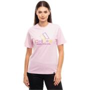 T-shirt Korte Mouw adidas T-shirt à grand logo rose
