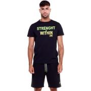T-shirt Korte Mouw Leone 1947 Man Short Sleeves Sporty Fluo