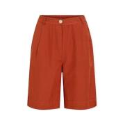 Korte Broek Vila Noos Prisilla Trousers - Burnt Brick