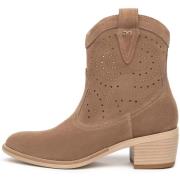 Enkellaarzen NeroGiardini Velour Tr Basilea 828 Natur