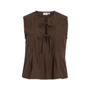 Blouse Vila Top Tevira - Slate Black