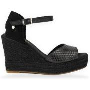 Espadrilles La Valeta Vera Peep Toe Negro
