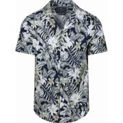 Overhemd Korte Mouw Desoto Short Sleeve Overhemd Festival Navy Groen