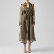 Trenchcoat Federica Tosi 40103-409TRENCHINORGANZAVERDEMILITARE