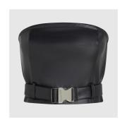 Blouse Karl Lagerfeld Tops Mujer Modèle Klj Faux Leather Top