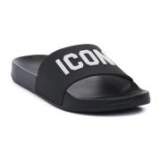 Teenslippers Icon BLACK
