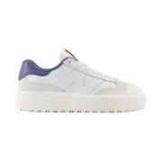 Lage Sneakers New Balance Chaussures New Balance Basket Blanc et Beige