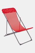 Bo-Camp Beach Chair Flat - 3 standen - Oxford Polyester Rood