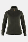 Fjällräven Övik Fleece Zip Sweater Vest Dames Donkerkaki