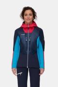 Mammut Eisfeld Hybrid Hooded Softshell Jas Donkerblauw/Rood