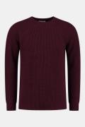 Blue Loop Originals Essential Wool Crew Sweater Bordeaux / Kastanjebru...