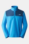 The North Face M Tka Glacier Snap-Neck Pullover Blauw/Middenblauw