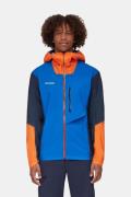 Mammut Norwand Light Hooded Hardshell Jas Blauw/Oranje