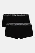 Bamboo Basics Iris Hipster 2-Pack Dames Zwart