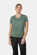 Jack Wolfskin Crosstrail Tee Dames Middengroen