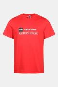 The North Face GPS Tee Amsterdam Shirt Rood/Donkerrood