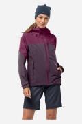 Jack Wolfskin Go-Hike Hardshell Jas Dames Pruimpaars