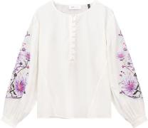 Pom Amsterdam Blouse Embroidery Beige dames