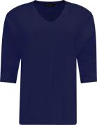 Bloomings v neck pullover 3/4 Blauw dames