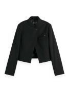 Scotch & Soda Blazer Gabardine Zwart dames