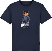 Baron Filou fw24 organic t-shirt filou LXXXIX Blauw heren