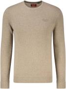 Superdry essential slim fit crew jumper Bruin heren