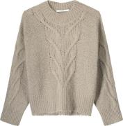 Summum Sweater Big Cable Bruin dames