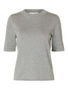 Selected Femme T-shirt Lura Grijs dames