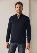 State Of Art Pullover Sportzip Pl Blauw heren