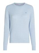 Tommy Hilfiger Sweater Co Cable  Blauw dames