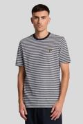 Lyle & Scott T-shirt Streep Blauw heren