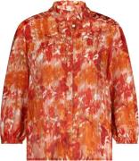 Label Dot Blouse Aloha Rood dames