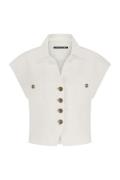 Label Dot Vest Gelia Wit dames