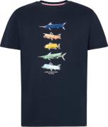 A Fish Named Fred T-shirt Fish Blauw heren