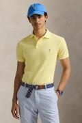 Polo Ralph Lauren costum slim short sleeve knit polo Geel heren