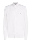 Tommy Hilfiger Overhemd Flex Dobby Wit heren