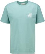 Revolution T-shirt Printed Groen heren