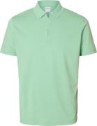Selected Homme Polo Fave Zip Groen heren