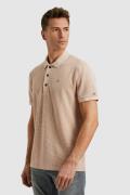 Cast Iron Polo Waffl Beige heren