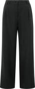 Yaya Linen mix wide leg trouse-L32 Zwart dames