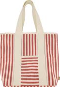 Zusss Tas Streep Wit/Rood dames