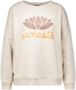 Miss Goodlife Sweater Namaste Stone Wit dames