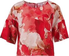 Enjoy Top Allover Print Rood dames
