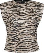 Co'couture Top Tiger Sequin Multi dames