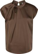 Neo Noir Top Fleur Drapy Bruin dames
