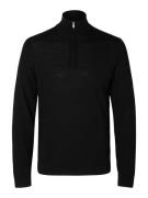 Selected Homme Half-zip Trui Ray Zwart heren