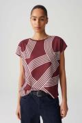 Opus Top Sabethi print Rood dames