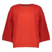 Geisha Pullover 3/4 Mouw Rood dames