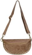 Bomont Tas Debby suede Taupe dames